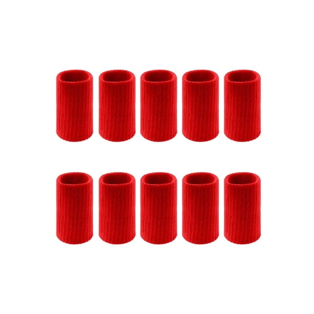 Sonducket 10 unids/set manga de nudillos portátil mano izquierda derecha elástico transpirable nudillos Brace Protector guantes de protección equipo Bádminton Rojo Sonducket OD028317-04