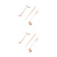 thumbnail image 4 of sweethay Juego de accesorios para velas, a prueba de herrumbre, resistente al agua, resistente al desgaste, apagador de velas, cucharón Oro rosa 2Conjunto, 4 of 6