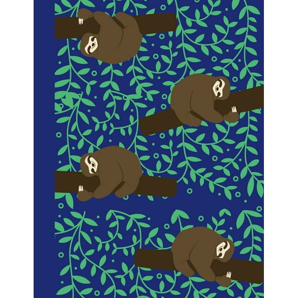 sloth-notebook-college-ruled-8-5-x-11-100-sheets-cute-sloth