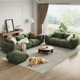 thumbnail image 1 of IdealHouse Modular Sofa Set, Chenille Cloud Couch, Deep Seat Boneless Couch for Living Room, Small Space,Green, 1 of 6