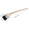 thumbnail image 2 of Unique Bargains 17' Length 3' Width Bristle with Long Wood Handle Black Bent Radiator Paint Brush, 2 of 5