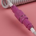 thumbnail image 3 of GX16 USB-C to USB-A Aviation Coiled Data Cable Nylon Braided Mechanical Keyboards Cable, 3 of 4