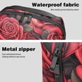 thumbnail image 4 of Rose Digital Bag Oxford Cloth Waterproof Travel Organizer Charger Pouch Cell Phone Charger Station Computer Cord Organizer 5.9x9.44x3.14 in, 4 of 6