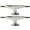 Raw/Black Fade, variant on Tensor Regular Aluminum Scil Mirror Skateboard Trucks Raw/Black Fade - Hanger 5.25" Axle 8" (Set of 2)