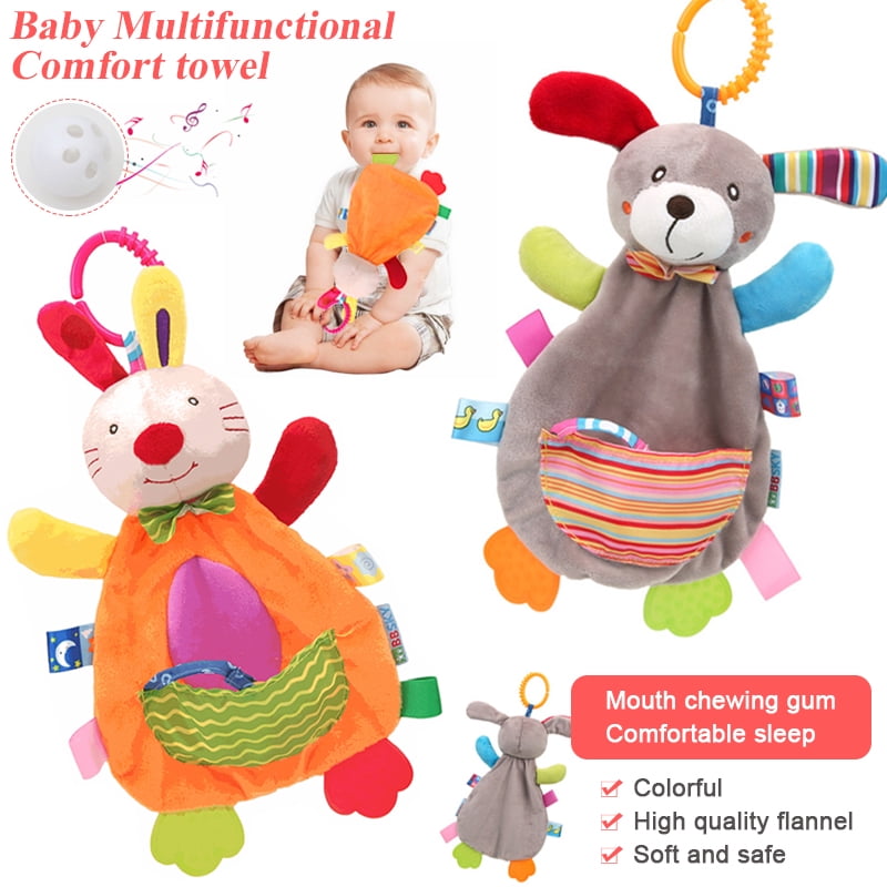 Animal Crib Hanging Bell Soft Kids Early Learn Squeaky Baby Book Educational 