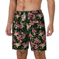 thumbnail image 2 of Uemuo Rose Flowers Pattern Mens Swim Trunks Quick Dry Board Shorts with Mesh Lining, Stretch Beach Shorts Quick Dry No-Chafing Board Shorts-Small, 2 of 9