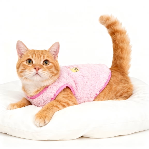 GASTROPOD Kitten Clothes,Puppy Clothes,Colorful Teacup Dog Cat Vest with Bee Pattern,Soft Small Dog Sweater,Cute Puppy Jumper for Mini Dogs,Cat (Xx-Small)