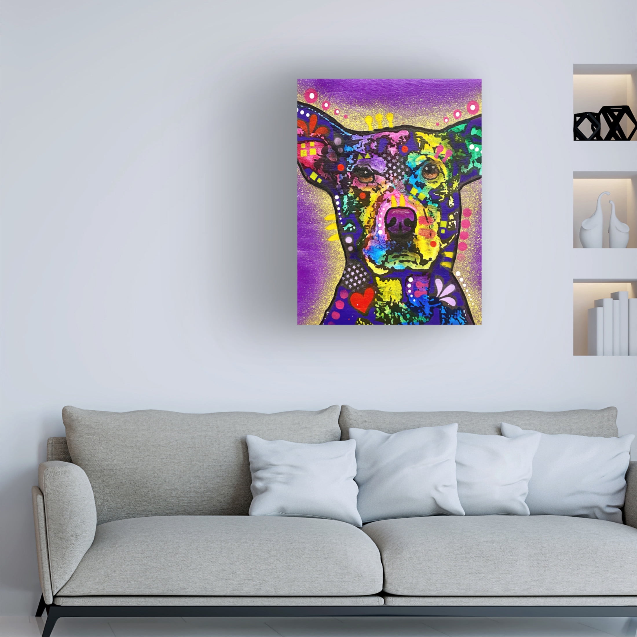 Canvas Wall Art - Dean Russo 'Undivided Attention' Wall Art for Living Room, Bedroom, or Office Décor by Trademark Fine Art - 35 x 47 Inches