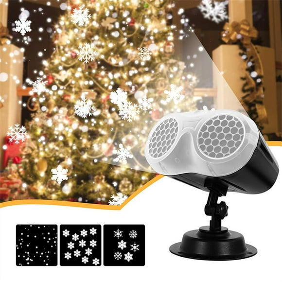 Snowflake Christmas Lights LED Projection Light Remote Control Timer Function Waterproof Laser Light Christmas Projector Outdoor