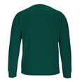 thumbnail image 4 of Hrsba Men's Fall Winter Long Sleeve Round Neck Blouses & Shirts, Men's Long Sleeve Crew Neck T Shirt Casual Fashion Solid Color Raglan Knitted Rib Fall Tops For Men, 4 of 5