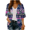 thumbnail image 2 of Neewe Women's Kimono Swimsuit Coverups Summer Beach Casual Loose Cardigans for Swimwear, 2 of 7
