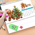thumbnail image 5 of FLOPESN 2026 DIY Diamond Art Painting Desk Calendar,Thick Paper Monthly Flip Tabletop Calendar with To Do List for Home Office Planning-Gingerbread Man, 5 of 9