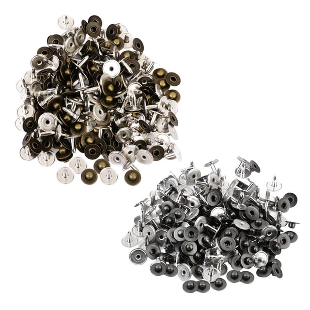 Tnarru 200pcs Nails Rivets Round Rivets Snap For Brodequin Decoration Jeans Shoes Hats 8mm