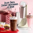 thumbnail image 3 of Nostalgia Two-Speed Electric Milkshake Maker and Mixer, 16 Oz Stainless Steel Cup, Cream, 3 of 8