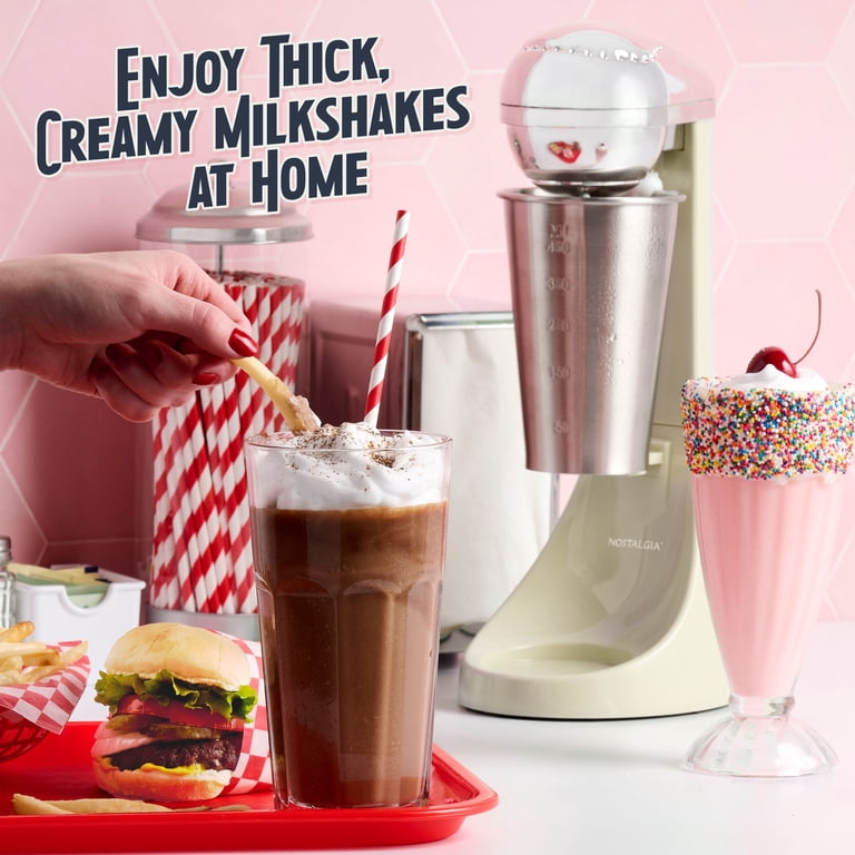 Nostalgia Two-Speed Electric Milkshake Maker and Mixer, 16 Oz
