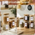 thumbnail image 5 of 16 Sheets White Spice Labels Stickers Spice Jar Labels PVC Waterproof Blank Self Adhesive Rectangle Preprinted Pantry Decals Organizers Sets for Kitchen Food Box Bottles Seasoning Containers, 5 of 6
