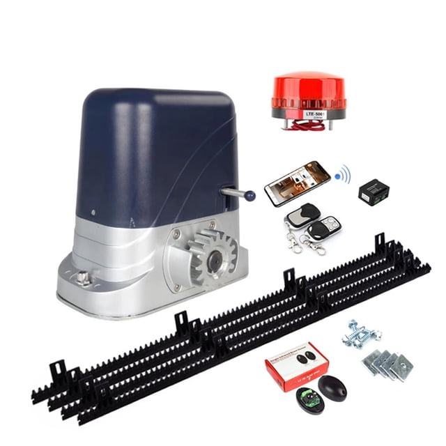 Heavy Duty Cantilever Timber & Steel Sliding Gate's Motor Opener Closer Engine With 4M Strong Gear Nylon Racks Controller ,Easy to Install