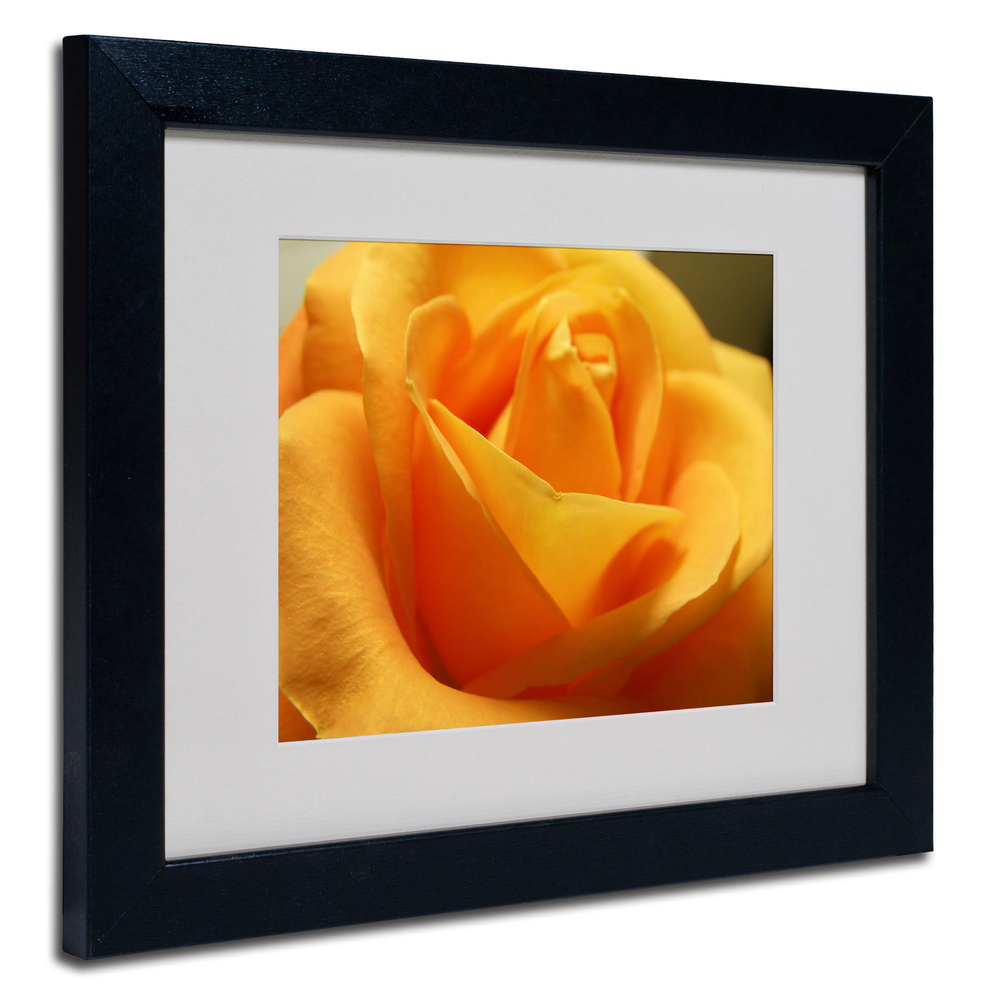 Trademark Fine Art "Mother's Embrace" Canvas Art by Monica Fleet, White Matte, Black Frame