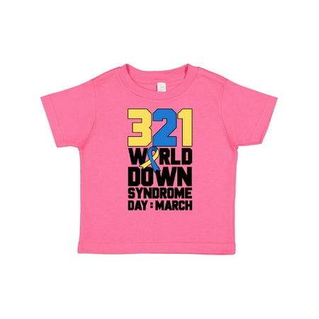 

Inktastic 321 is World Down Syndrome Day Gift Toddler Boy or Toddler Girl T-Shirt