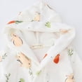 thumbnail image 4 of Gibobby Toddler Kids Cartoon Bathrobe Flannel Kids Robe Pajamas for 12 18 Months 2-12T Boys Girls Winter Clothes Cozy Thick Sleepwear for All Seasons Toddler Pajamas,White,Size 3-4T, 4 of 7