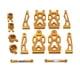 thumbnail image 5 of Juego de Piezas de Repuesto para Brazo Oscilante Delantero Y Trasero RC, Piezas de Repuesto Duraderas para Modelo de Vehículo RC para 16106 16201 1610 Oro, 5 of 7