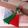 thumbnail image 6 of U8MO Handwork Refinement Tassel DIY Silk Tassels Pendent Jewelry Accessory-deep green, 6 of 9