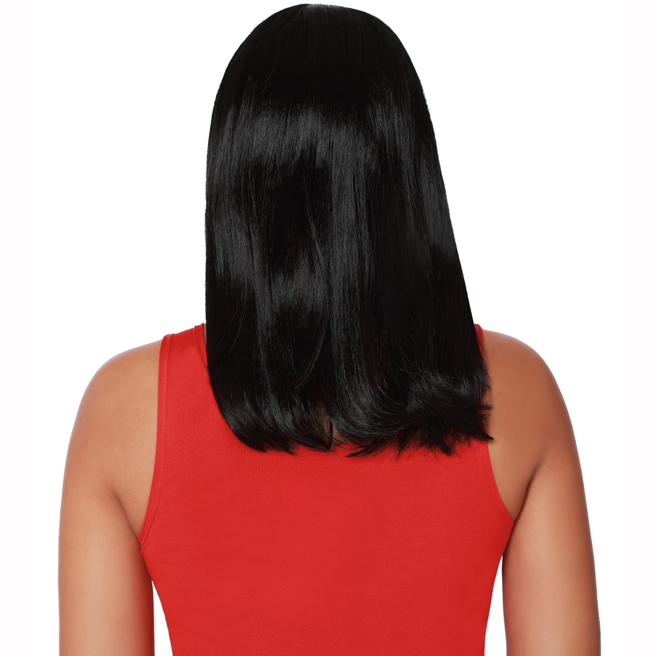 Long Bob Wig Costume Accessory for Adults, Black, Halloween by Way To Celebrate