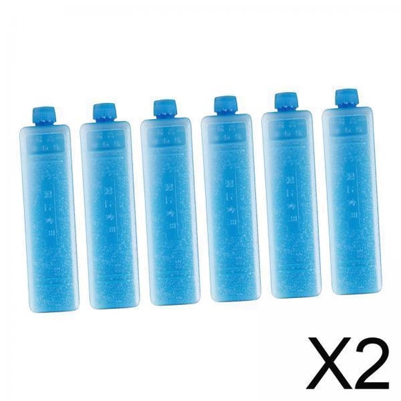 Quzzie 2x6 Pcs Blocs de Congélateur Éléments de Refroidissement Blocs de Glace de Voyage pour Pique-Nique