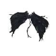 thumbnail image 4 of Capa de chal de plumas jinwen gótica para disfraz de Halloween Negro, 4 of 8