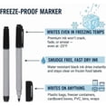 thumbnail image 4 of Cadie Black Permanent Fine Point Freezer Marker Pens, 3 pack Waterproof Fast-Drying Ink for Labeling & Food Storage, 4 of 8