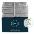 thumbnail image 6 of Hearth & Harbor Bath Towel Collection, 100% Cotton Luxury Soft 10 Pc Set – Gray, 6 of 7