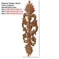 thumbnail image 3 of Apliques de madera decorativos europeos Calcomanía de madera Casa Muebles Tallado Ventana Decoración Decoración Estatuillas de madera Artesanía DIY, 3 of 7