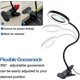 thumbnail image 4 of Lupa 3X con luz, lámpara de lectura con clip de 8 W, 3 modos de color, 10 niveles de brillo, cuello de cisne ajustable 360°, lámpara de aumento con clip para escritorio, mesita de noche, lectura y oci, 4 of 4