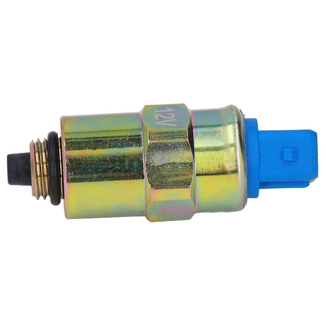 Walfront 12 V solenoide de apagado de combustible accesorios de excavadora reemplazo de válvula solenoide de parada de apagado de combustible para retroexcavadora 3CX 4CX ANGGREK Otros