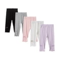thumbnail image 2 of Uccdo 5 Pack Girls Summer Capris Leggings Stretch Modal Cropped Leggings Tights 3/4 Pants 3-13 Years, 2 of 8