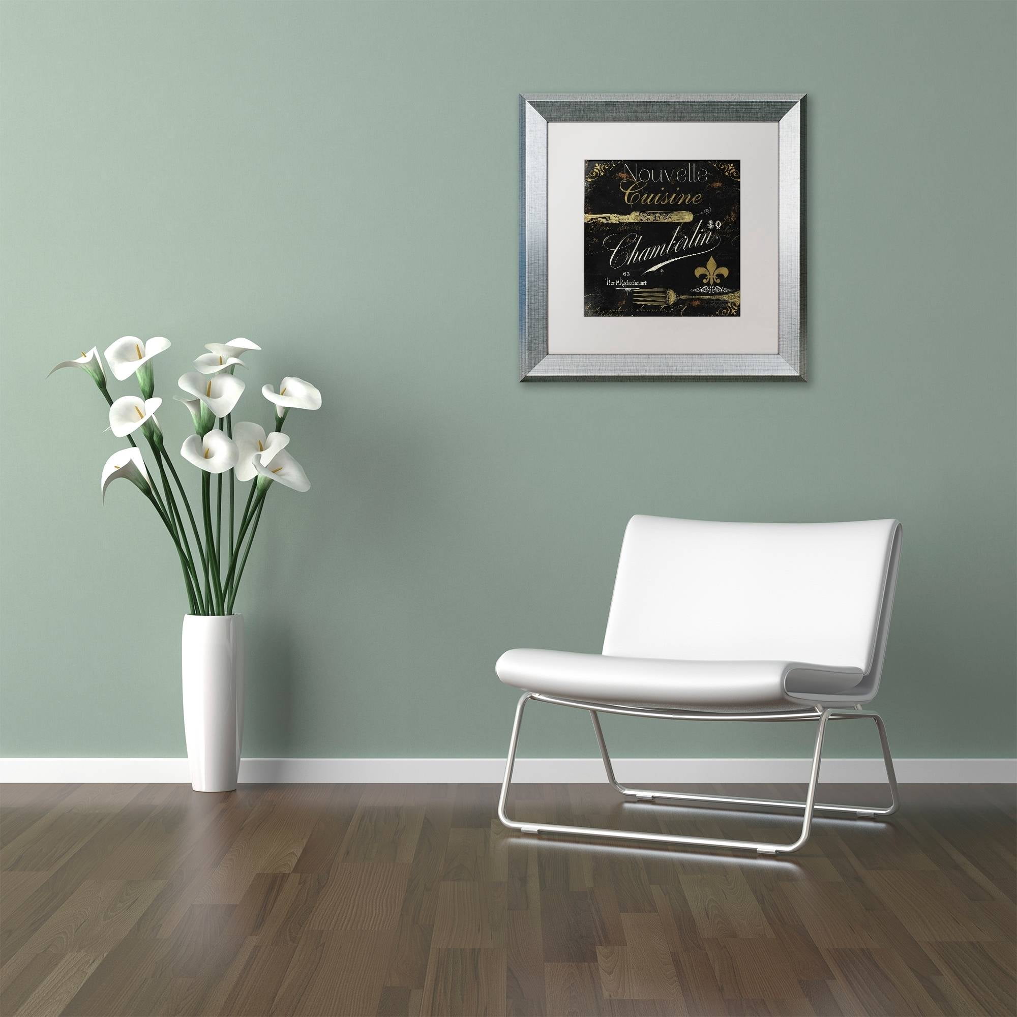Trademark Fine Art "La Cuisine IV" Canvas Art by Color Bakery White Matte, Silver Frame