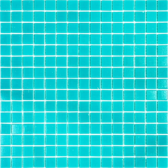 Dune 12 in. x 12 in. Glossy Ice Green Glass Mosaic Wall and Floor Tile (20 sq. ft./case) (20-pack)