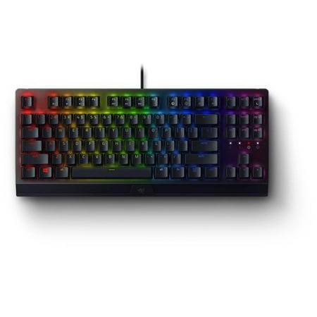 Razer - BlackWidow V3 TKL Wired Mechanical Gaming Yellow Linear Switch Keyboard with RGB Backlighting - Black