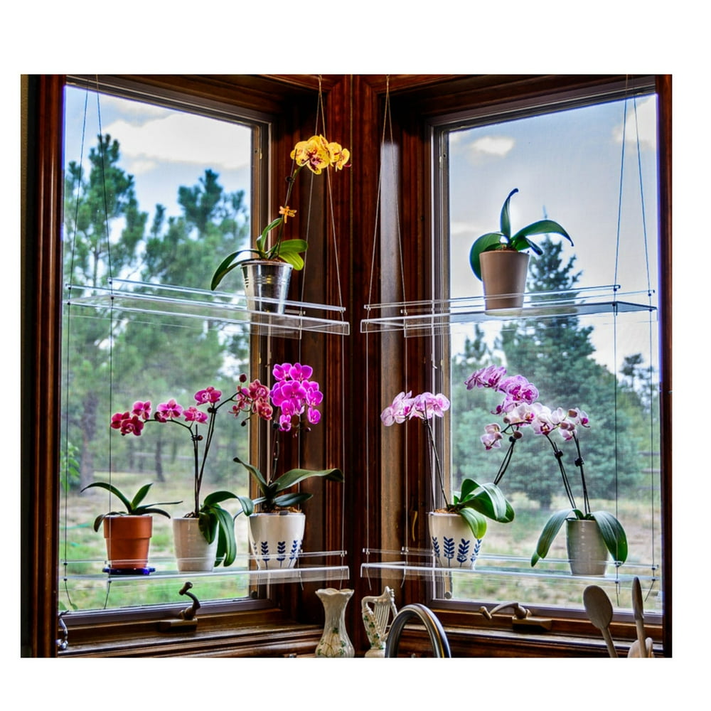 Bescita Window Plant Hanging Shelf Plant Stand Indoor