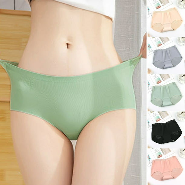 Sports Underwear Women Briefs MID-Waist Letter Breathable Sexy Ice Silk New  Panties - China Panties and Underwear price