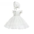 thumbnail image 6 of Coduop Toddler Baby Girls Tulle Dress Lace Sleeveless Princess Tutu Dress Hat, 6 of 6