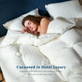 thumbnail image 6 of Dafinner Quill‑Free Goose Feather Down Fibers Comforter Twin Size, Silky‑Soft & Breathable Egyptian Cotton‑Blend Shell, Medium Warm All Seasons Duvet Insert(68x90, White), 6 of 9