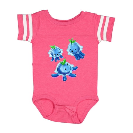 

Inktastic Blueberry Jellyfish Trio-cute and Fun Gift Baby Boy or Baby Girl Bodysuit