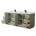 thumbnail image 6 of Wyndham Collection WCF414184DLBCMUNSMXX Strada 84" Free Standing Double Basin Vanity Set -, 6 of 7