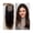 8 inches, variant on Darkest Brown Human Hair Topper with Baby Hair, 8-22" European Virgin Human Hair Pieces 5"x5" Silky Straight Silk Base Hair Topper for Women