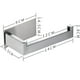 thumbnail image 5 of Portarrollos de papel higiénico, Portarrollos de papel higiénico sin perforar Portarrollos de papel higiénico de acero inoxidable para baño TUNC Sencillez, 5 of 5
