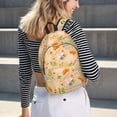 thumbnail image 6 of Honeii Scandinavian Style Hygge Print Canvas College Laptop Backpack, Durable Rucksack Travel Notebook Bag School Backpack Book Bag for Men Women-Medium, 6 of 7