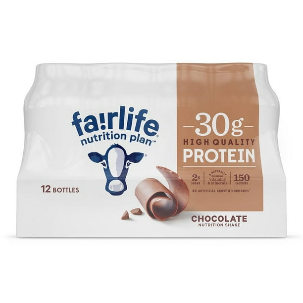 Fairlife Nutrition Plan Chocolate, 30 g Protein Shake (11.5 fl. oz., 12 ...