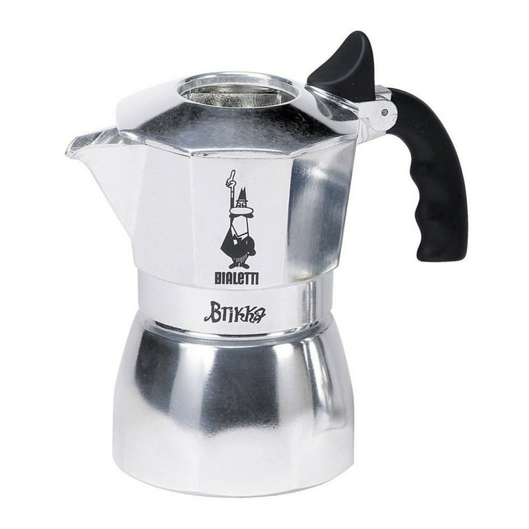 Bialetti Brikka Moka Pot with Weighted Pressure Valve (2/4 Cups) – The Brew  Therapy