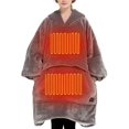 thumbnail image 1 of Sudadera con capucha y manta portátil con calefacción eléctrica KFUBUO, 1 of 7